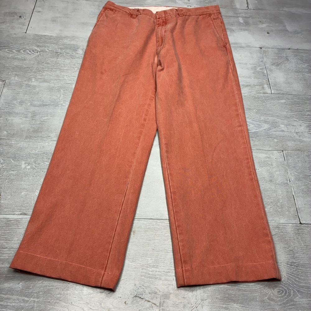 Murrays Toggery Shop Nantucket Reds Pants Mens 35x28 Pink Red Cotton Chino Prep